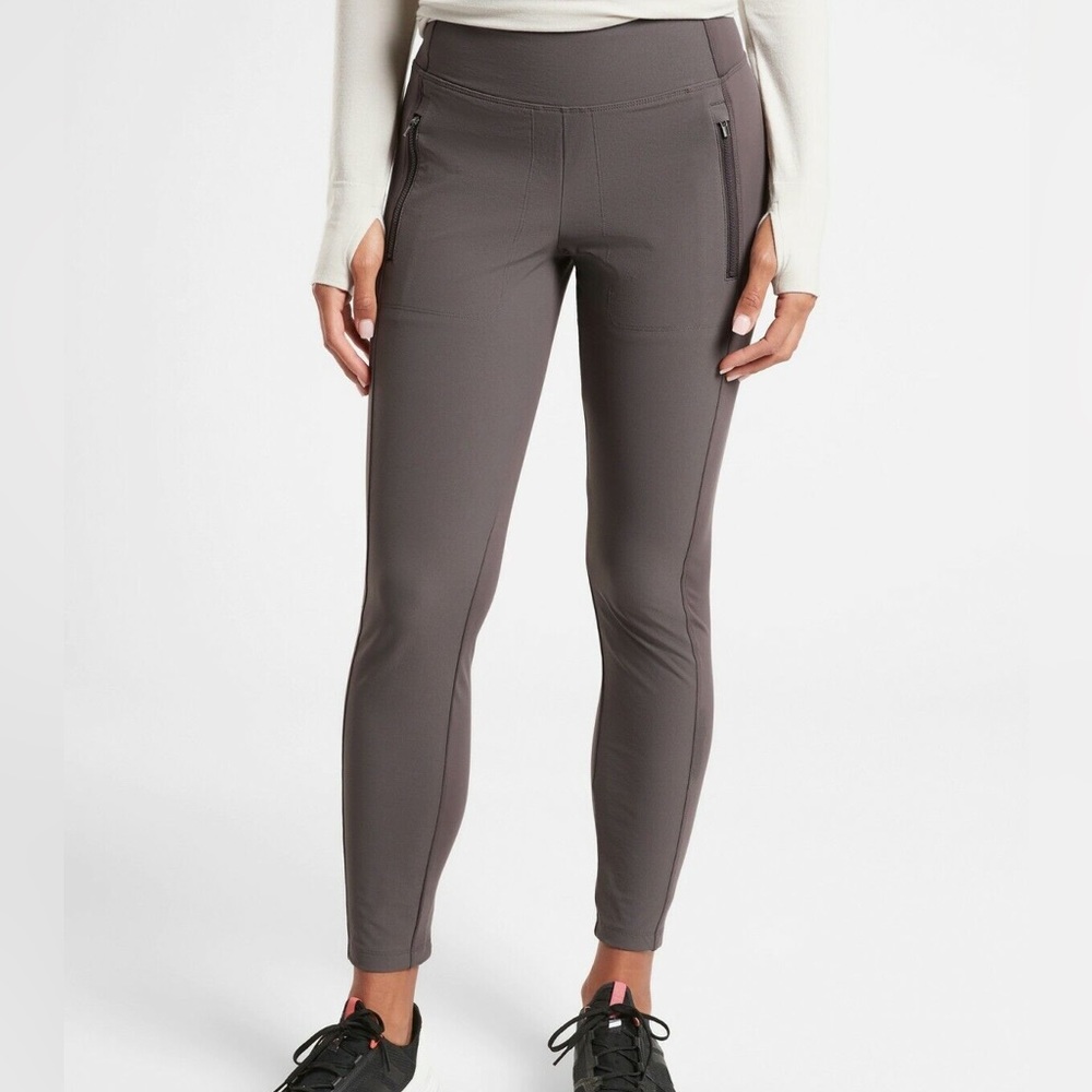 Athleta Headlands Hybrid Tight Gray Womens Size 6